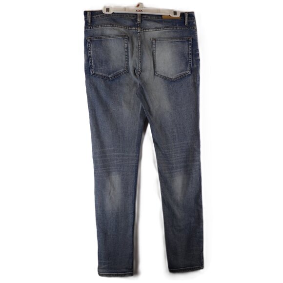 MNMI Embroidered Women's Blue Denim Jeans Size 36x33 - Picture 4 of 11